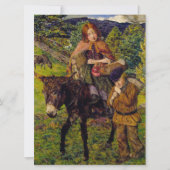 市場に出る子供 カード (正面)