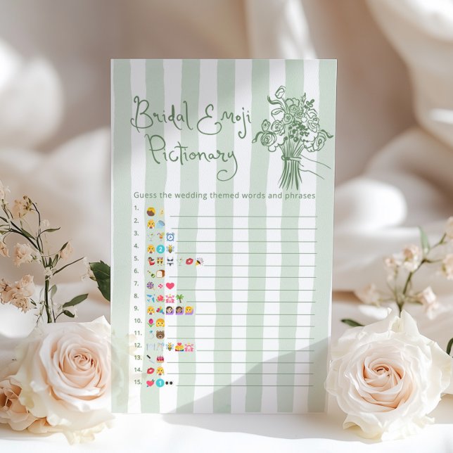 市場に出回らない 結婚式前ウェディングシャワー 絵文字ピクショナリーゲーム (クリエイターアップロード済み)