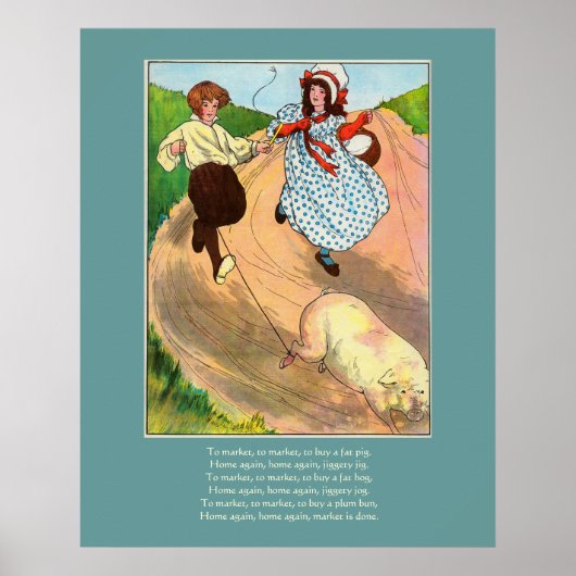 市場に、市場に、脂肪買豚に。 ポスター (正面)