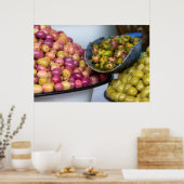 市場のオリーブ ポスター (キッチン)