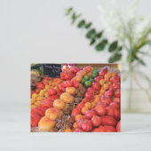 市場のトマトフランスの ポストカード (スタンド正面)