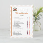 市場のフレッシュガーデンのウェディングシューゲームカード 案内状 (スタンド正面)