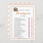 市場のフレッシュガーデンのウェディングシューゲームカード 案内状 (正面/裏面)