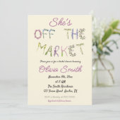 市場のフレッシュ – ブライダルシャワー 招待状 (スタンド正面)