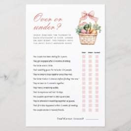 市場のブライダルゲームの上または下