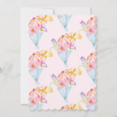 市場のブライダルシャワーから生まれお洒落る 招待状 (裏面)