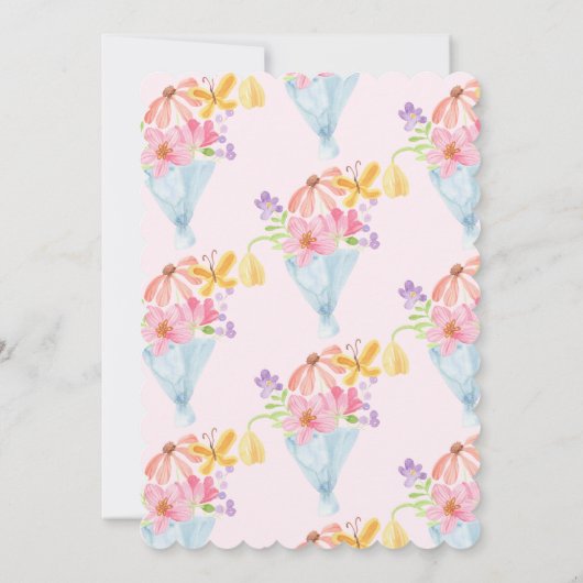 市場のブライダルシャワーから生まれお洒落る 招待状 (裏面)