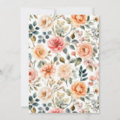 市場のブライダルシャワーへの招待をオフ シーズンカード (裏面)