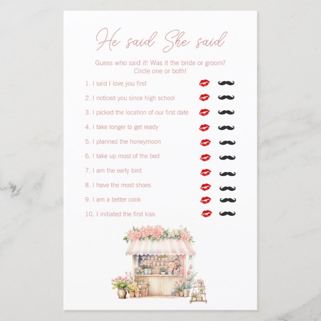 市場のブライダルシャワーを見送る、と述べた (正面)