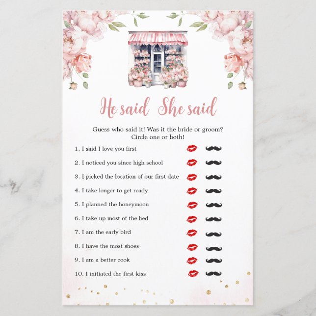 市場のブライダルシャワーを見送る、と述べた (正面)