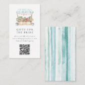 市場のブライダルシャワー エンクロージャーカード (正面/裏面)