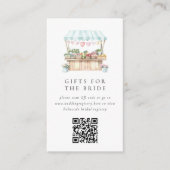市場のブライダルシャワー エンクロージャーカード (正面)
