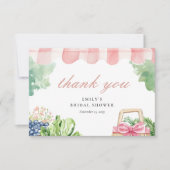 市場のブライダルシャワー サンキューカード (正面)