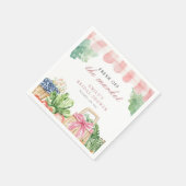 市場のブライダルシャワー スタンダードカクテルナプキン (角)