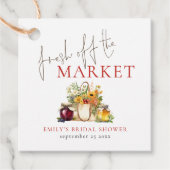 市場のブライダルシャワー フェイバータグ (正面)