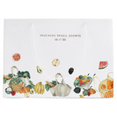 市場のブライダルシャワー ラージペーパーバッグ (正面)