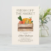 市場のブライダルシャワー 招待状 (スタンド正面)