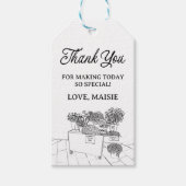 市場のブライダルシャワー、農家市場から生まれ ギフトタグ (正面)