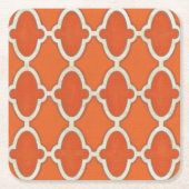 市場のモチフIII スクエアペーパーコースター (正面)