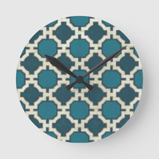 市場のモチーフVI ラウンド壁時計 (正面)