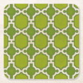 市場のモティーフIV スクエアペーパーコースター (正面)