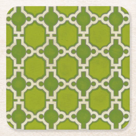 市場のモティーフIV スクエアペーパーコースター (正面)