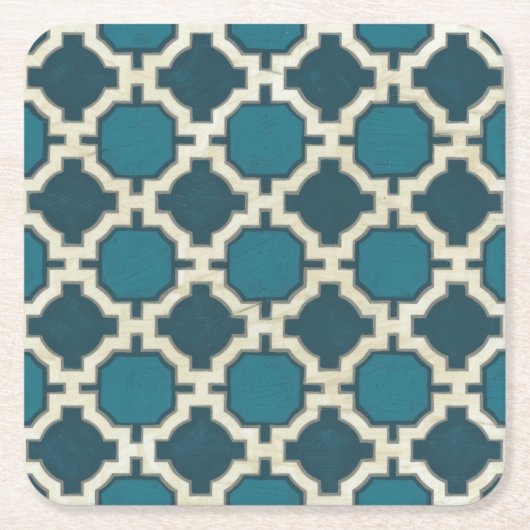 市場のモティーフVI スクエアペーパーコースター (正面)