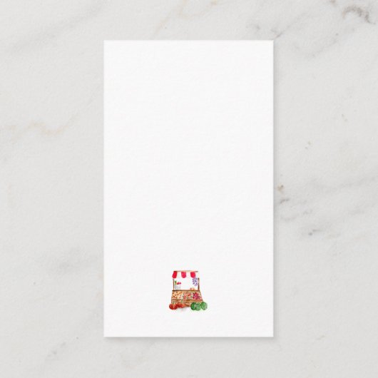 市場のレシピからブライダルシャワーを取り除く エンクロージャーカード (裏面)