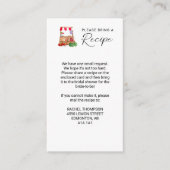 市場のレシピからブライダルシャワーを取り除く エンクロージャーカード (正面)