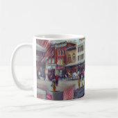 市場のロアノークの都心のマグ コーヒーマグカップ (左)