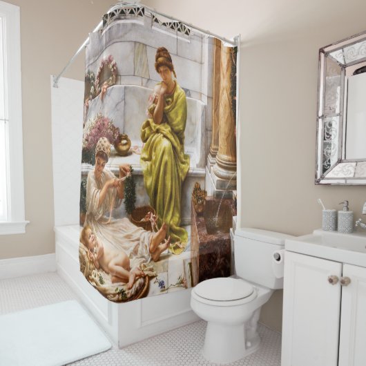 市場の一角 シャワーカーテン (インサイチュ)