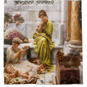 市場の一角 シャワーカーテン (正面)