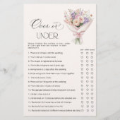 市場の上または下ブライダルシャワーゲーム (正面)