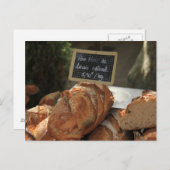 市場の停止のフランス・パン ポストカード (正面/裏面)