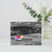 市場の傘 ポストカード (スタンド正面)