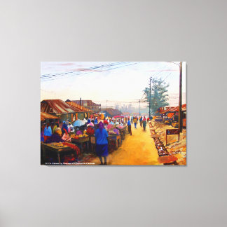 市場の場所はMOJISOLA GBADAMOSI OKUBULE キャンバスプリント