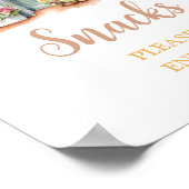 市場の外のひまわりブライダルシャワー軽食 ポスター (角)