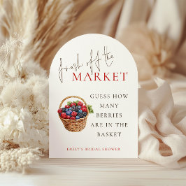 市場の外れ推測ゲームブライダルシャワーアーチ 招待状