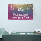 市場の夜，クラフトフェアバナー，イベントバナー 横断幕 (トレードショー)