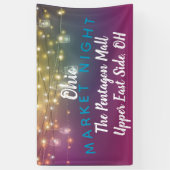 市場の夜，クラフトフェアバナー，イベントバナー 横断幕 (縦)