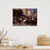 市場の強牛と弱牛， 1879 ポスター (キッチン)