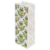 市場の新鮮なダマスク ワインギフトバッグ (裏面アングル)