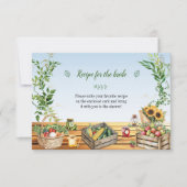 市場の新鮮な野菜コーナー 招待状 (正面)