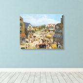 市場の日 キャンバスプリント (インサイチュ (ウッドフロア))