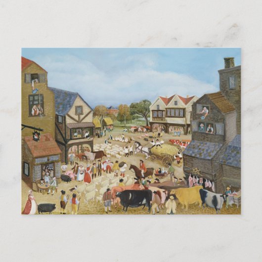 市場の日 ポストカード (正面)