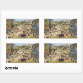 市場の日 長方形シール (シート)