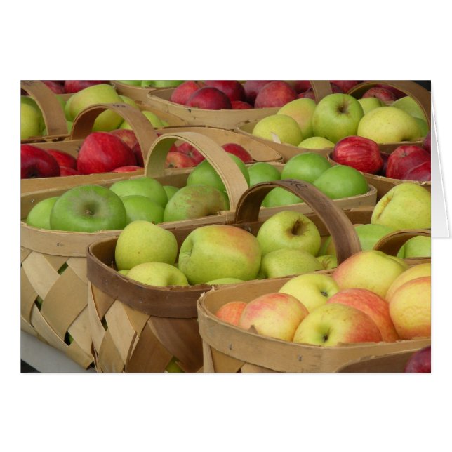 市場のAppleのバスケット (正面横)