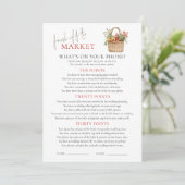 市場のwhats上の電話ブライダルシャワーゲームカード 招待状 (スタンド正面)