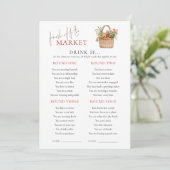 市場は彼女はむしろブライダルシャワーのゲームカード 招待状 (スタンド正面)