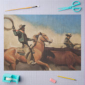 「市場への牛」メイナード・ディクソンによる西部芸術 薄葉紙 (クラフト)